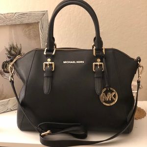 Michael Kors leather satchel bag